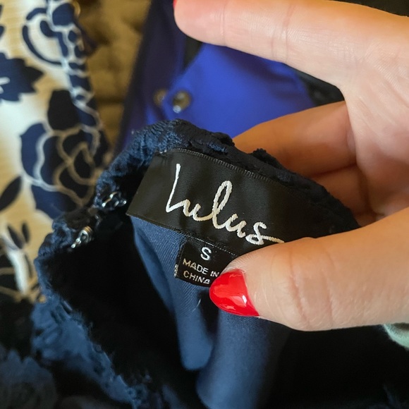 Navy blue lulus dress size S - Picture 5 of 5